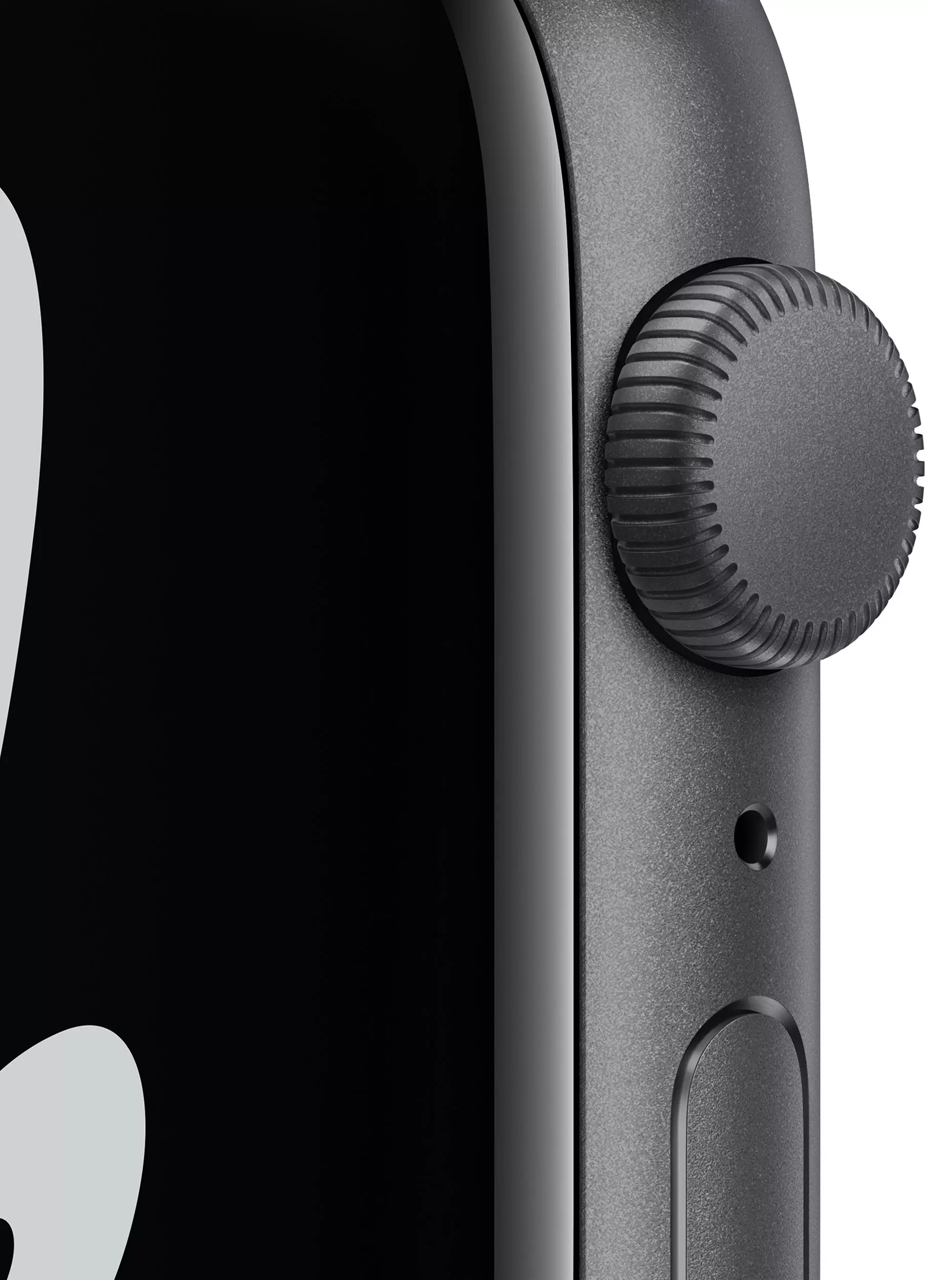 Apple Watch Nike SE, 44 мм, корпус из алюминия цвета (серый космос), спортивный ремешок Nike антрацитового/чёрного цвета